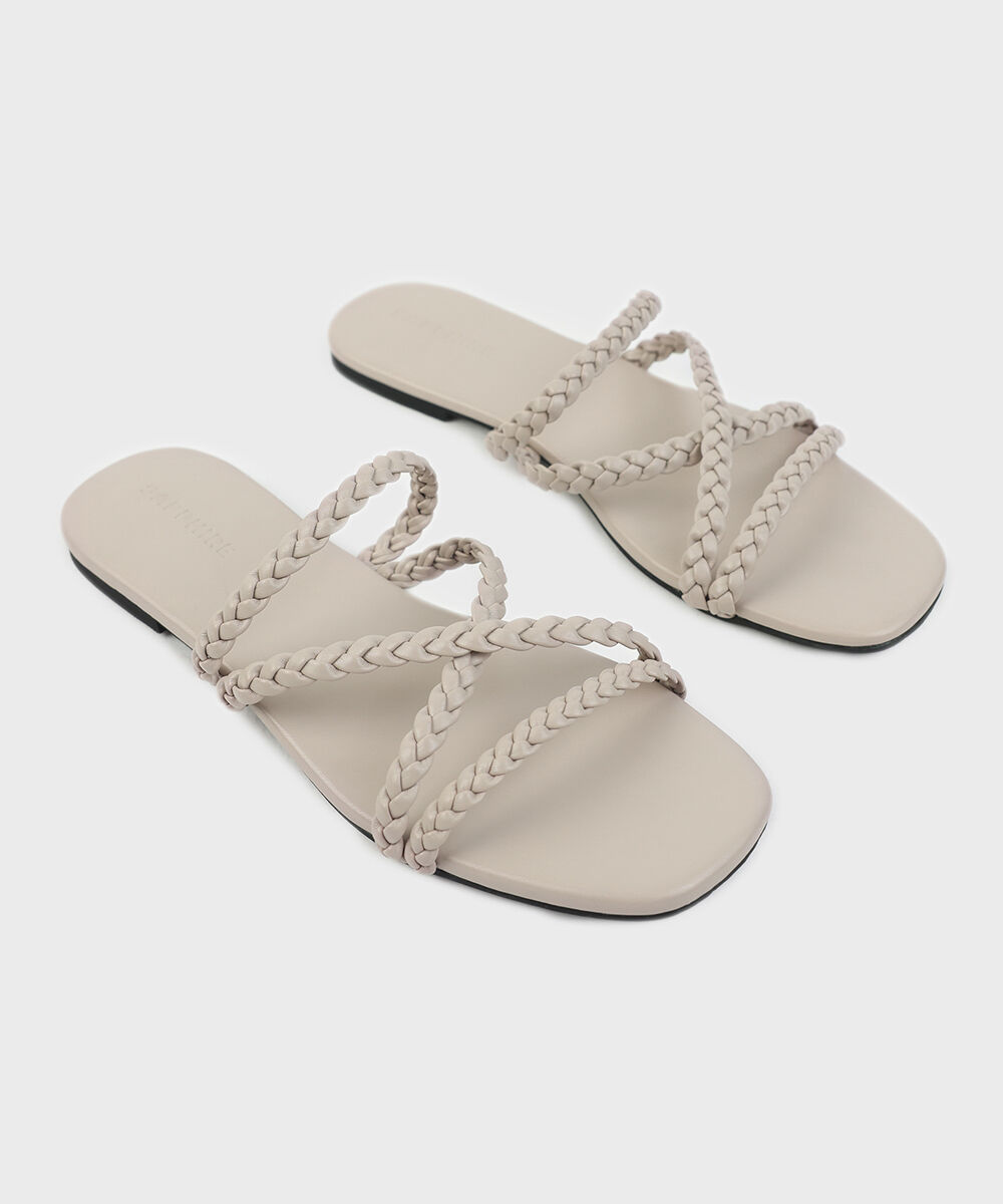 Women's Off White Flats