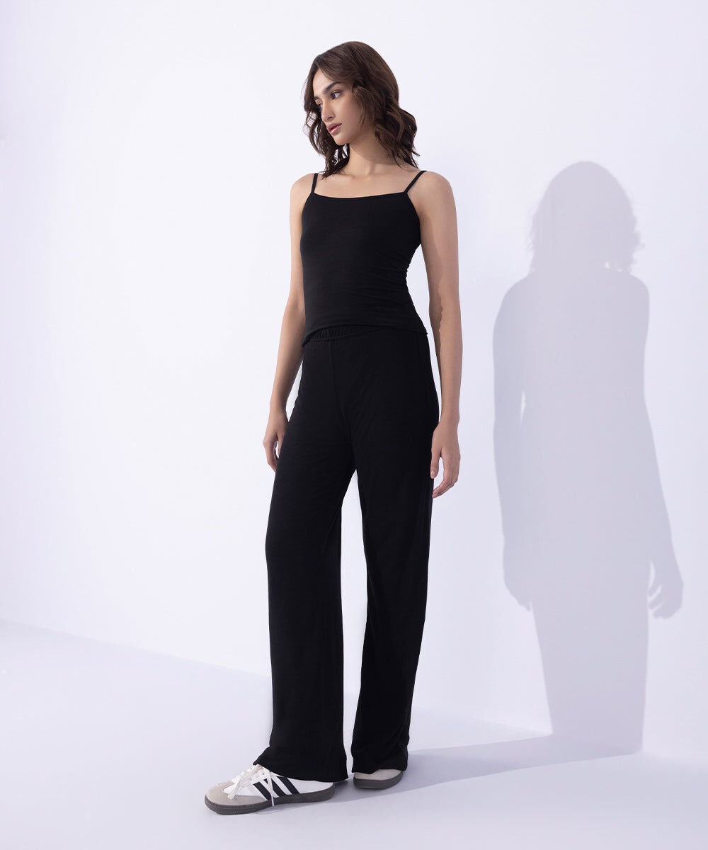 Women's Western Wear Black Culottes