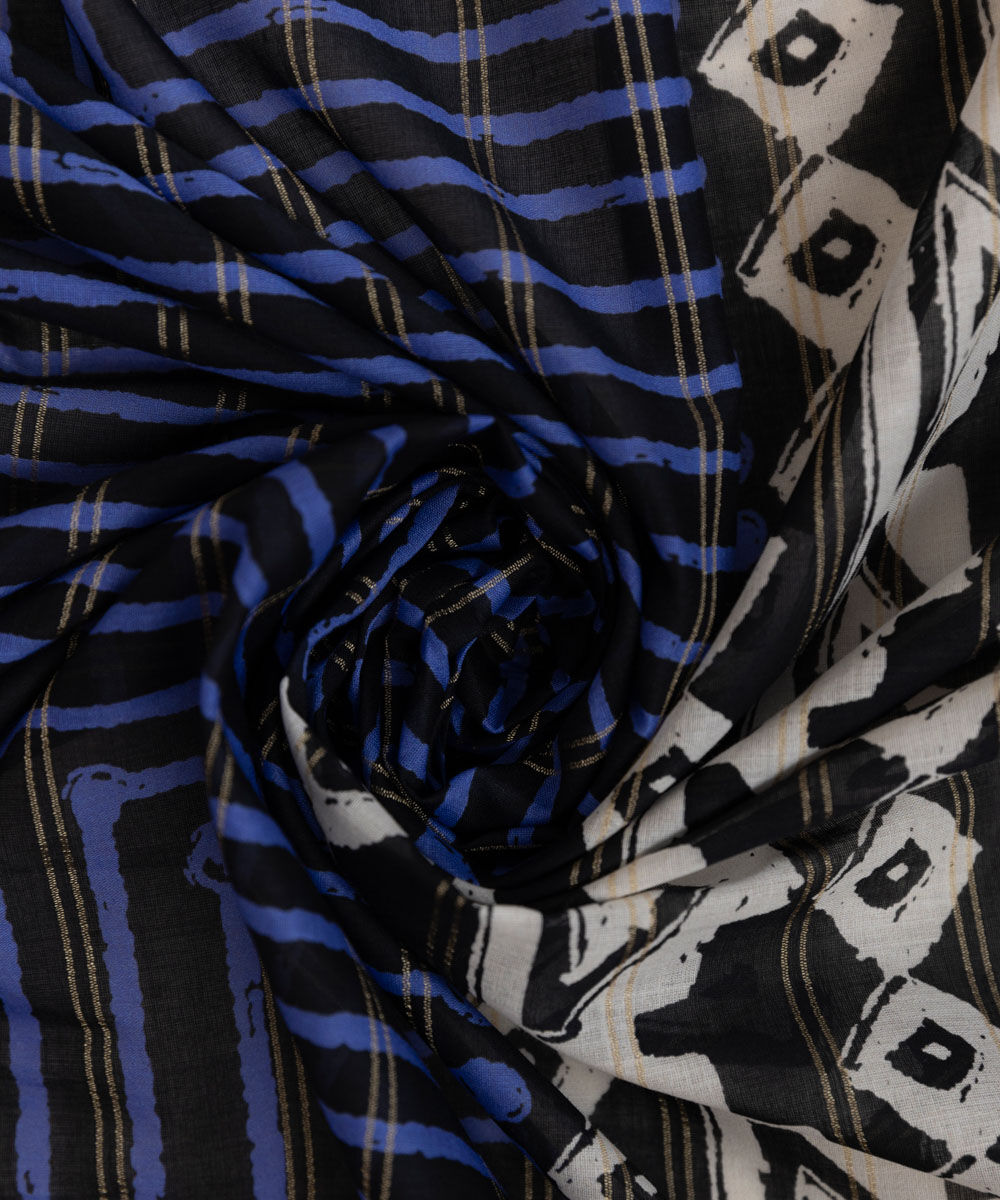 Zari Voile Multi Printed Dupatta