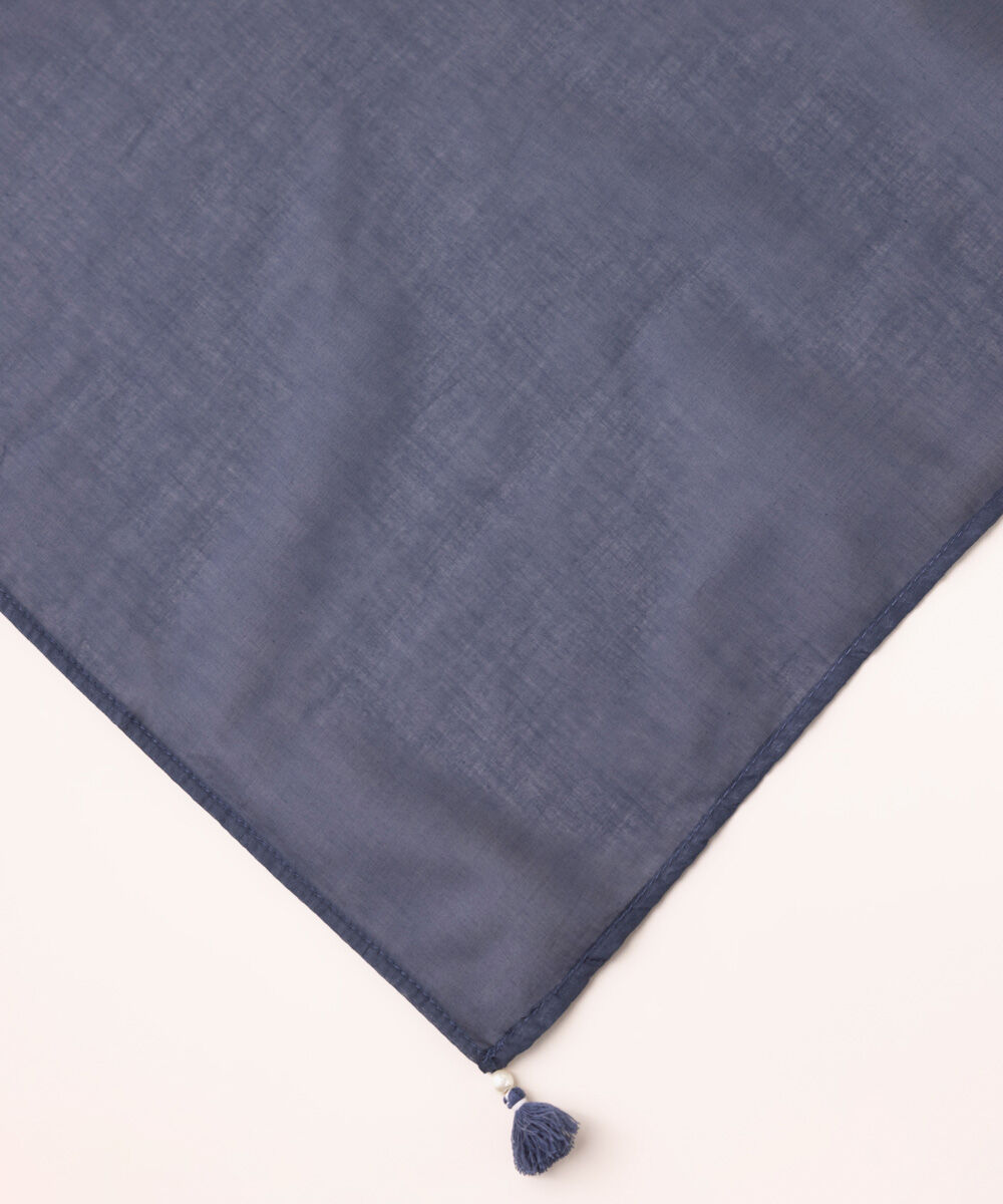 Fine Voile Blue Solid Dupatta