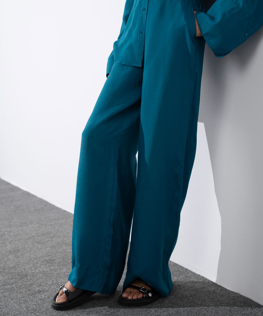 Women's Western Wear Zinc Viscose Pull-On Trousers