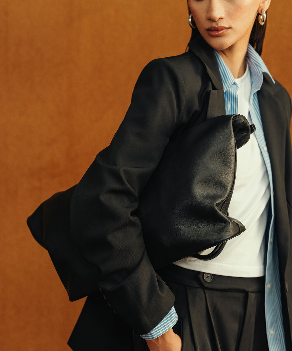 Women's Western Wear Black Loose-Fit Tailored Blazer