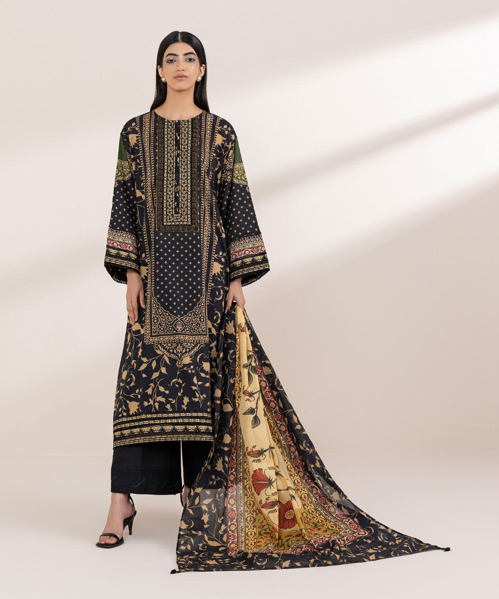 Fine Voile Multi Printed Dupatta