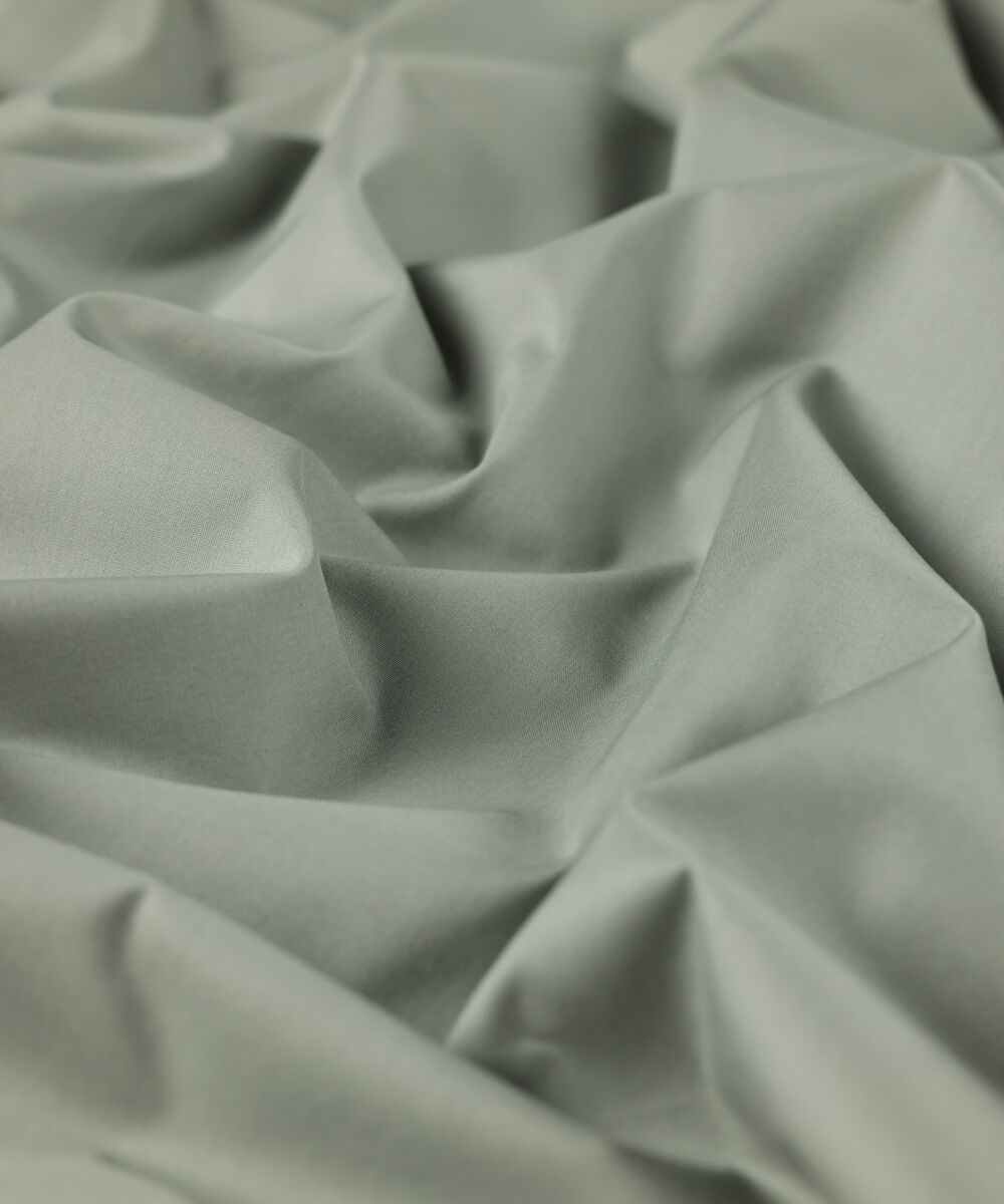 Men's Unstitched Premium Cotton Embroidered Green Full Suit Fabric