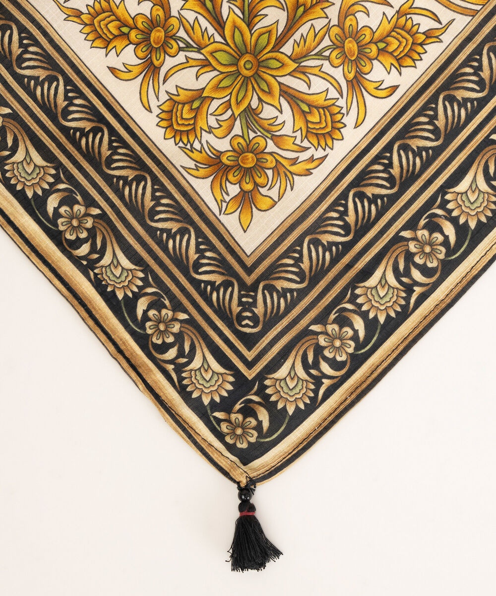 Textured Voile Printed Multi Dupatta