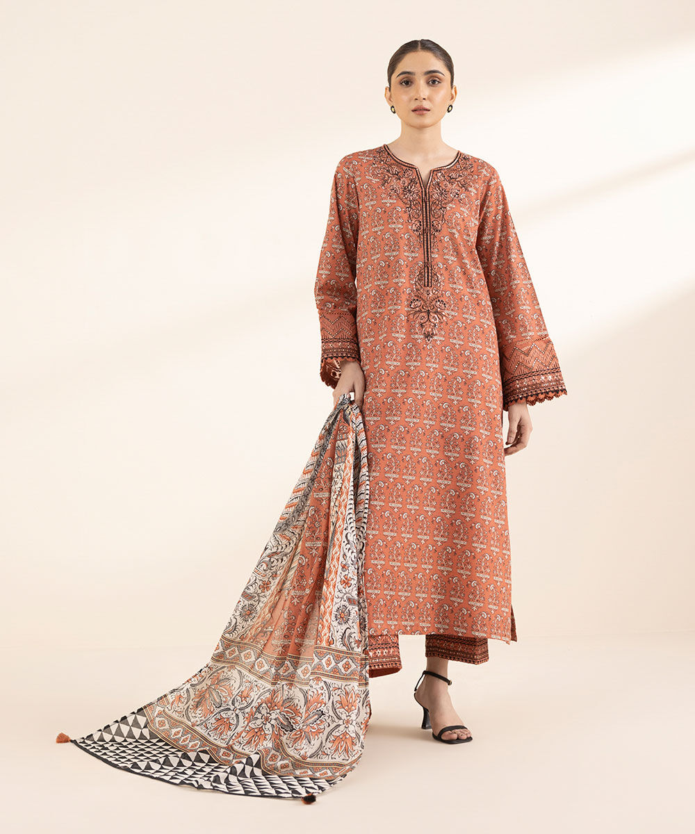 Fine Voile Multi Printed Dupatta