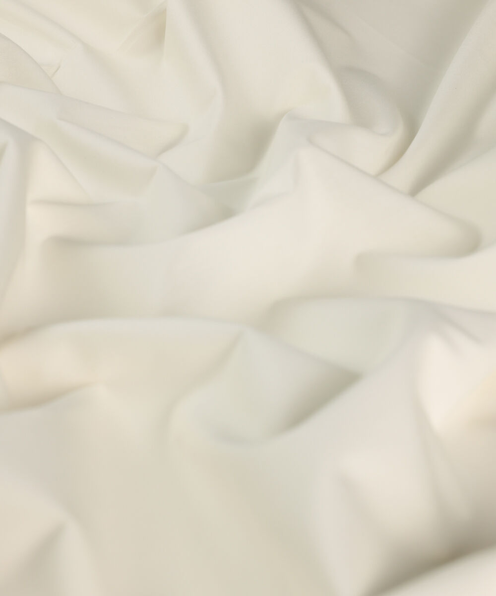 Men's Unstitched Luxury Cotton White Full Suit Fabric