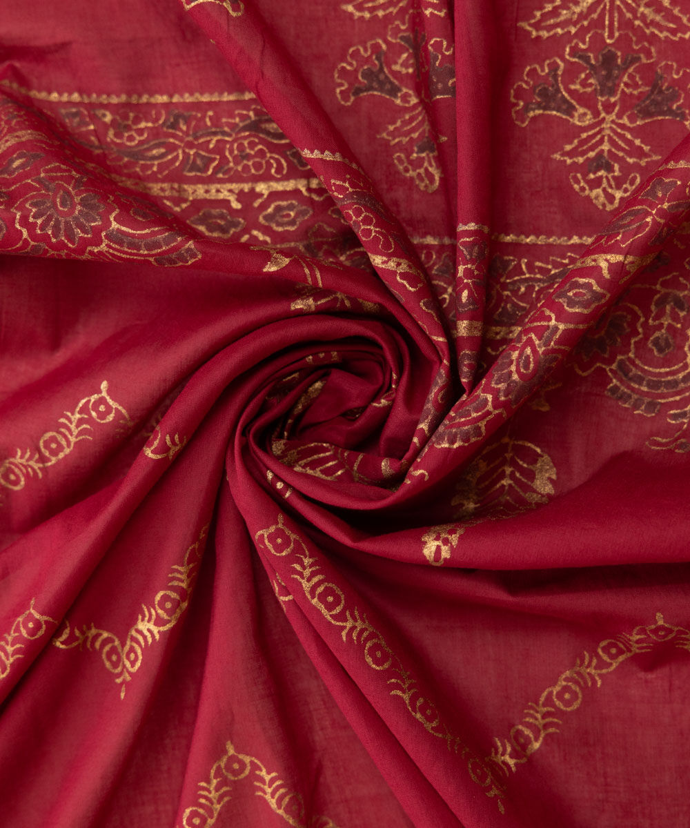 Fine Voile Red Printed Dupatta