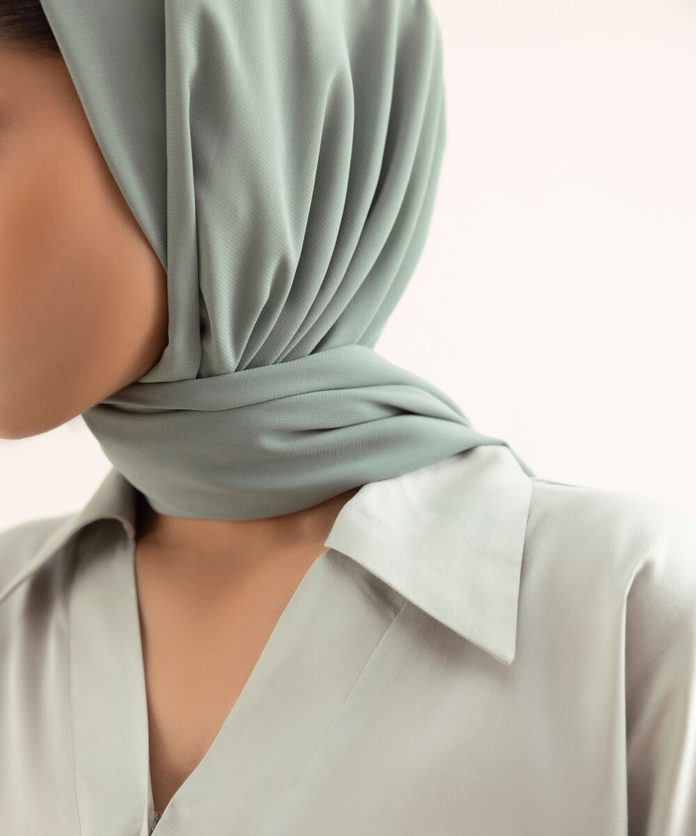 Women's Grey Cotton Modest Wear Top