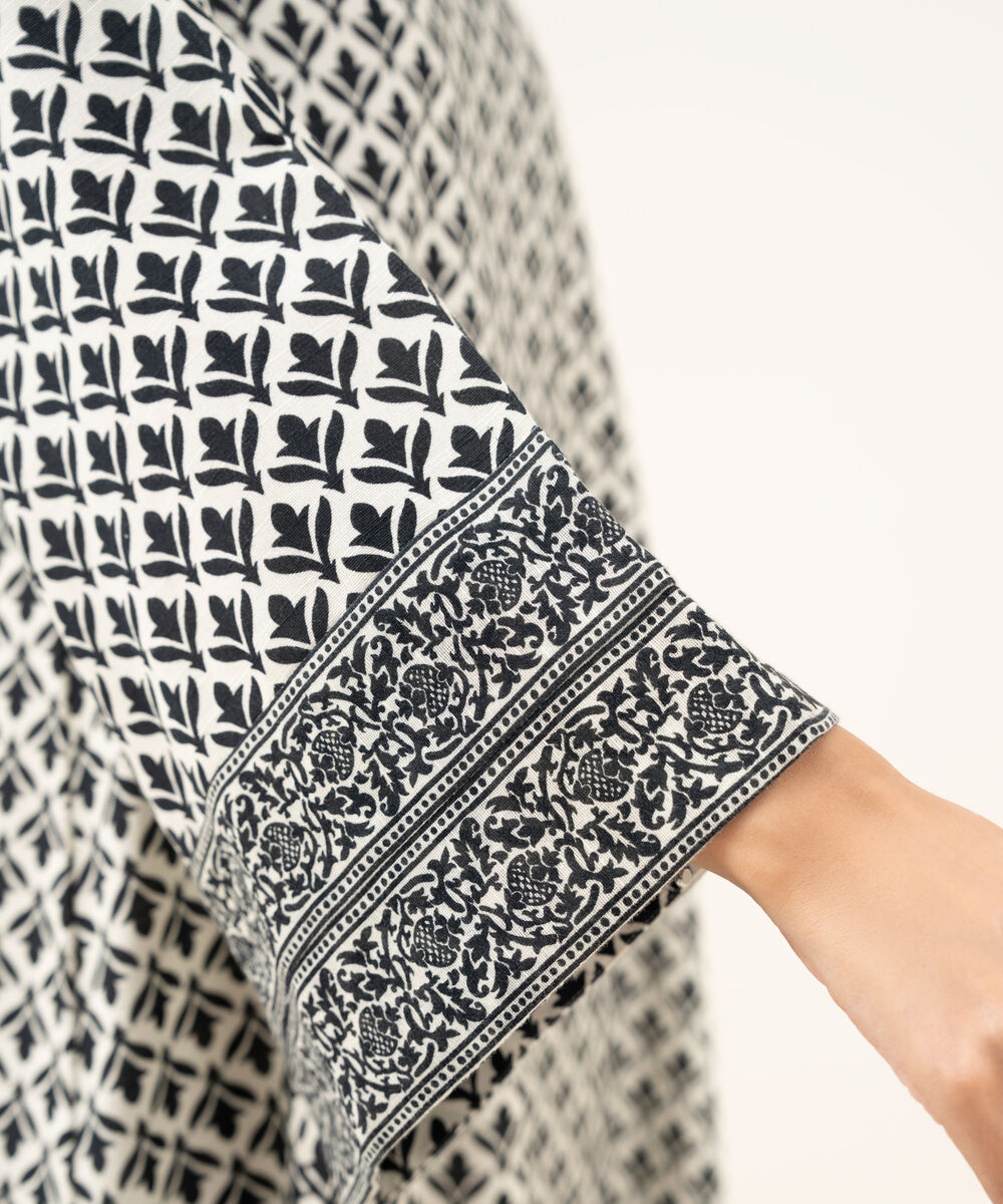 Women's Unstitched Lawn Printed Multi Three Piece Suit