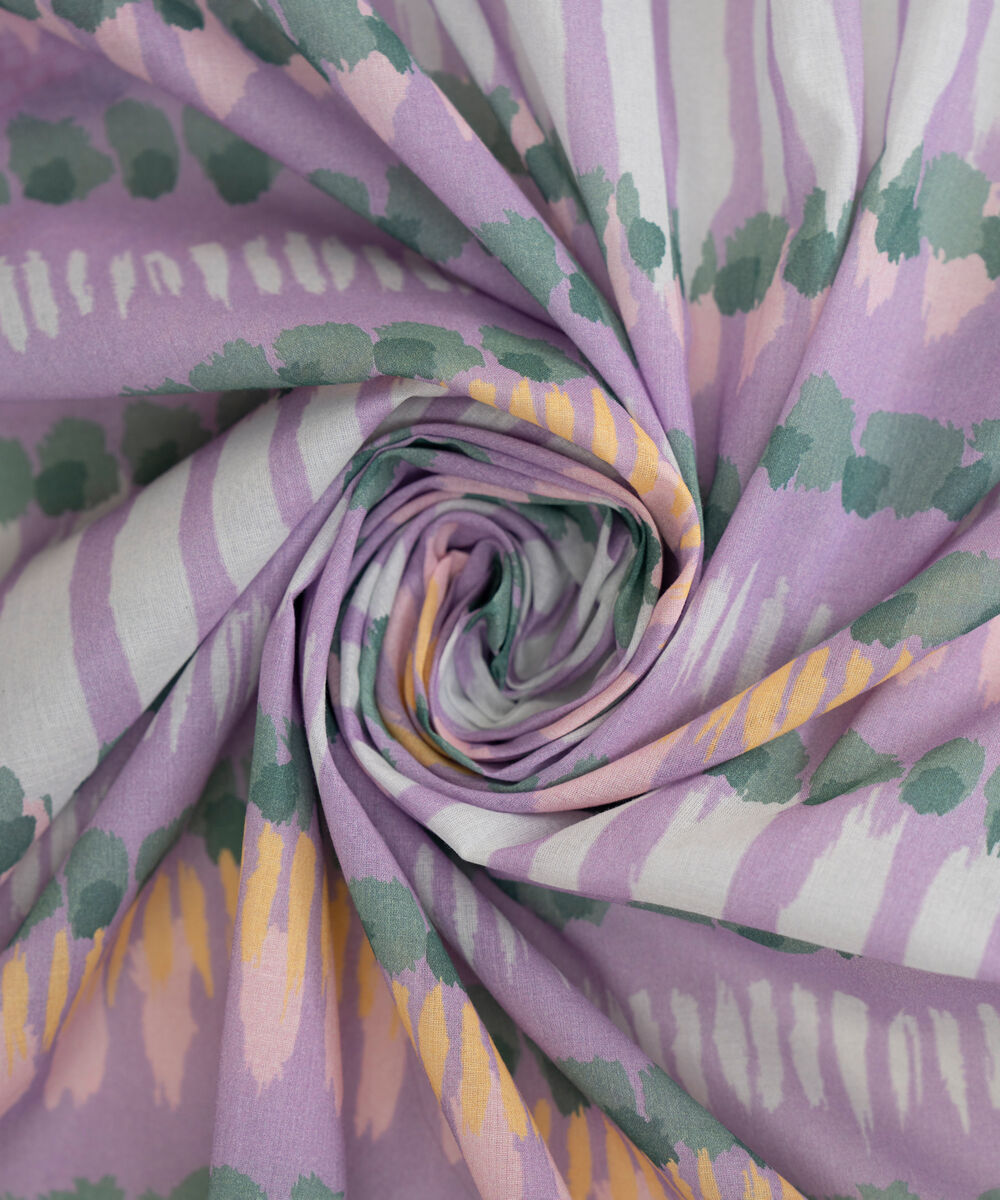 Women's Fine Voile Purple Printed Dupatta