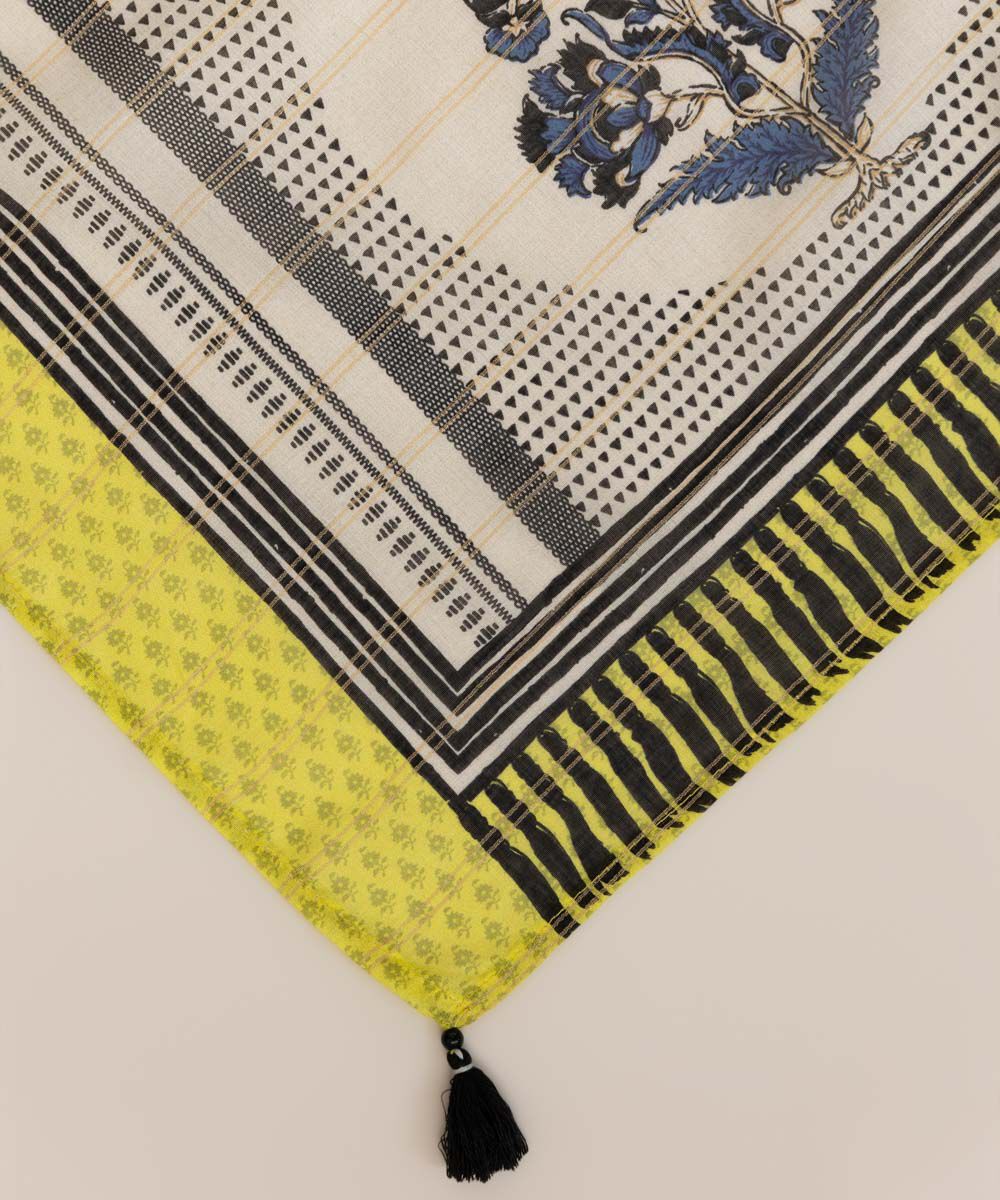 Zari Voile Multi Printed Dupatta