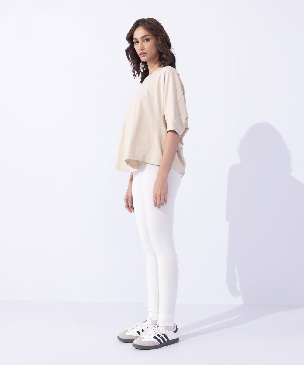 Women's Western Wear White Leggings