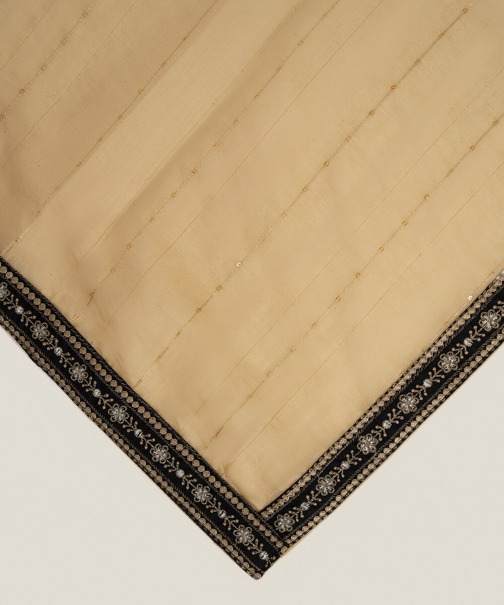 Fancy Manaar Embroidered Beige Dupatta