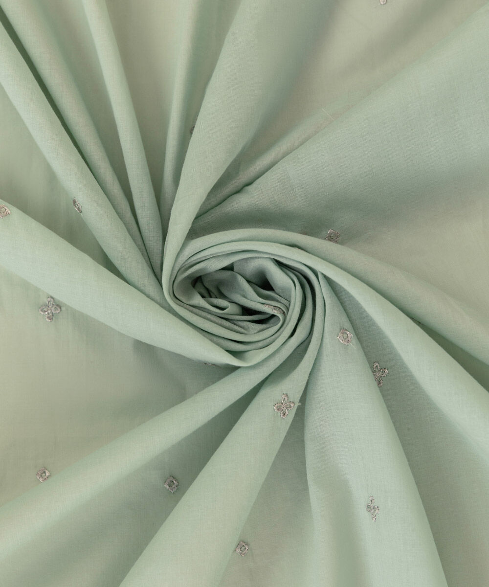 Fine Voile Green Embroidered Dupatta