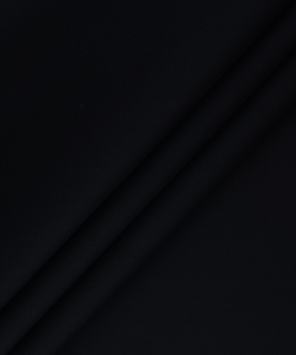 Men Unstitched Cotton Black Full Suit Fabric