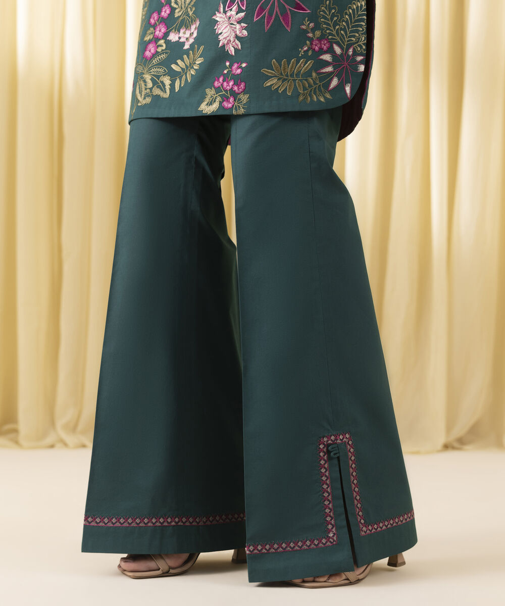 Unstitched Women's Green Cross Hatch 3 Piece Suit