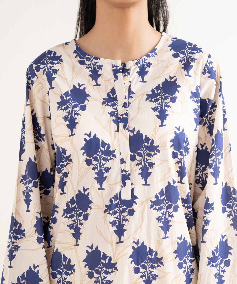 Women's RTW Cotton Printed Straight Multi Shirt