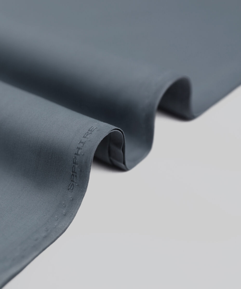 Men Unstitched Viscose Blue Full Suit Fabric