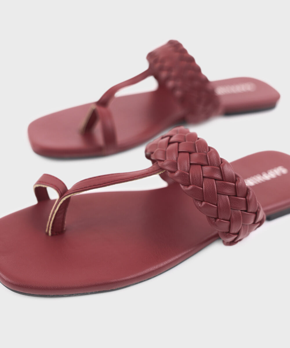 Women's Red Kolapuri