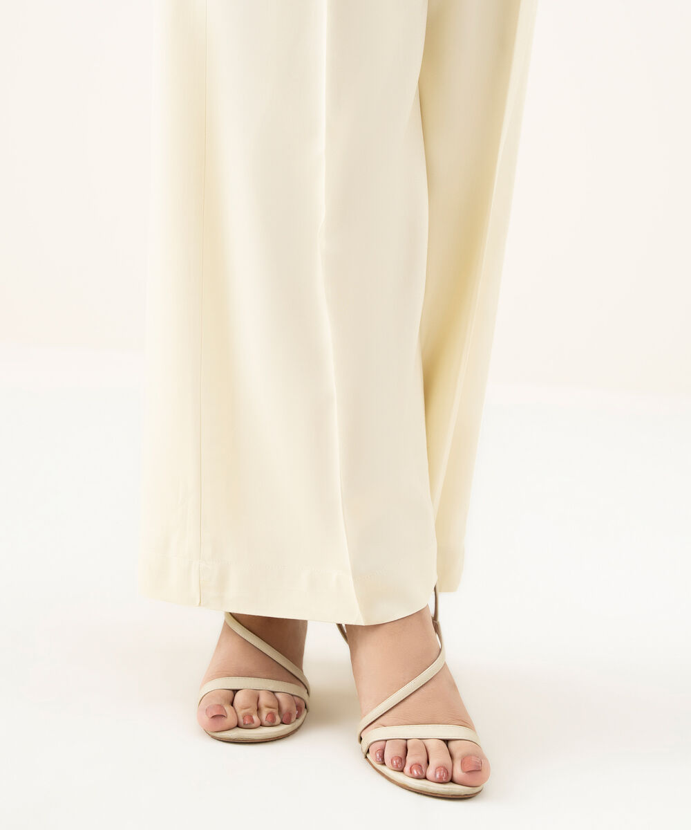 Women's RTW Viscose Marina Off White Dyed Culottes