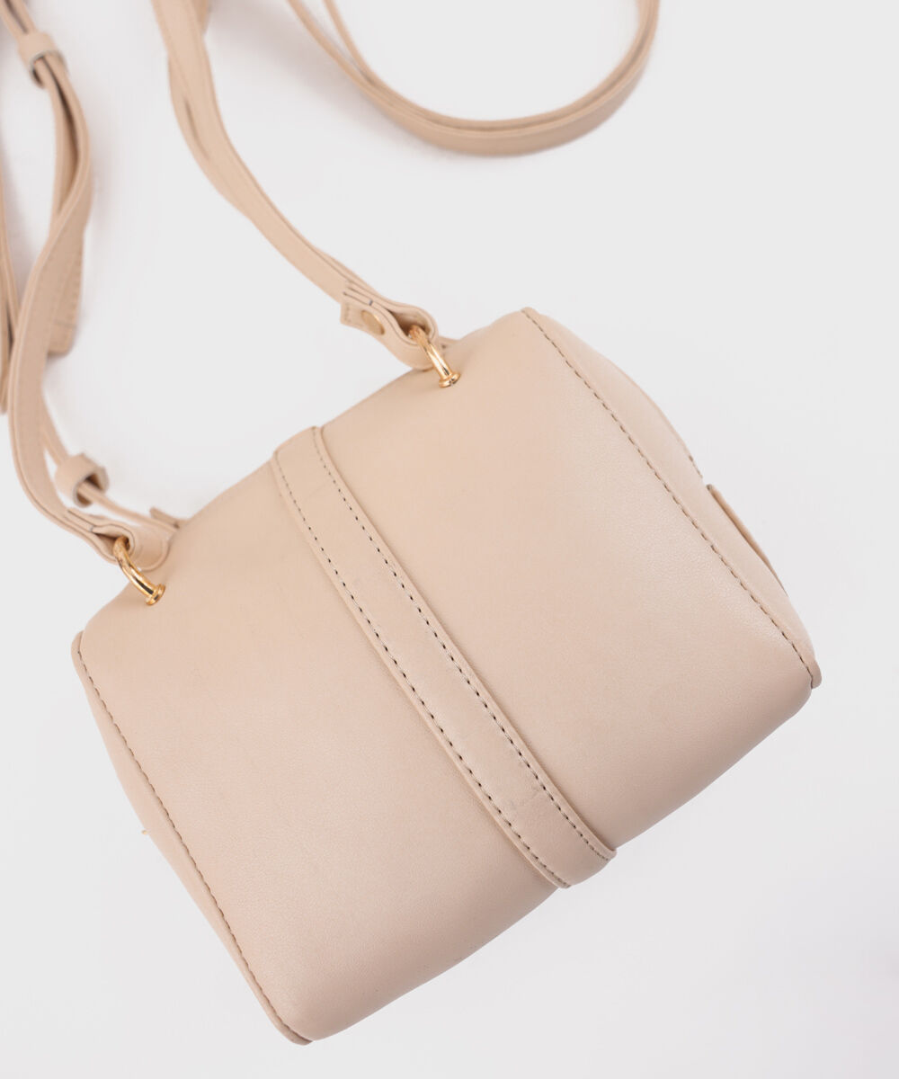 Women's Off White Cross Body Bag