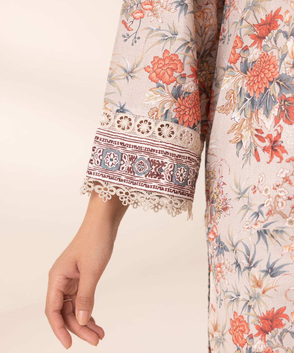 Women's RTW Lawn Multi Printed A-Line Shirt