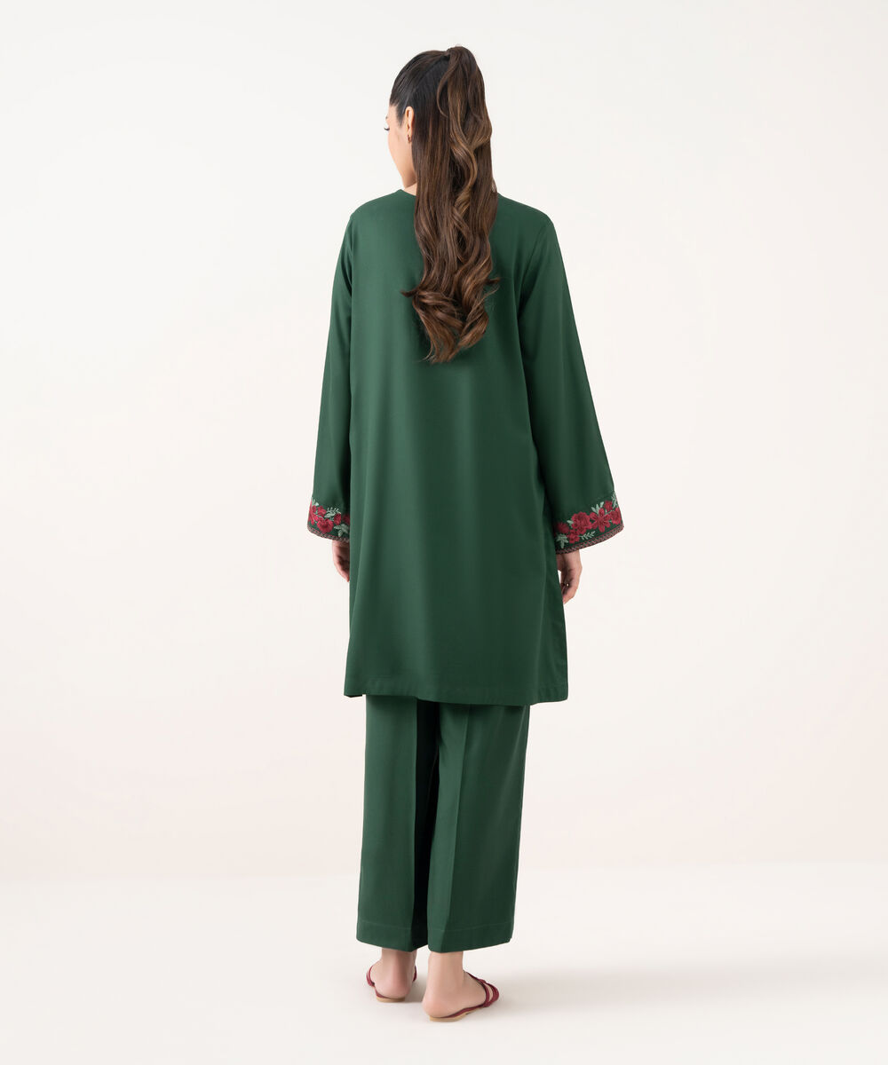 Women's RTW Cambric Green Dyed Boxy Shirt