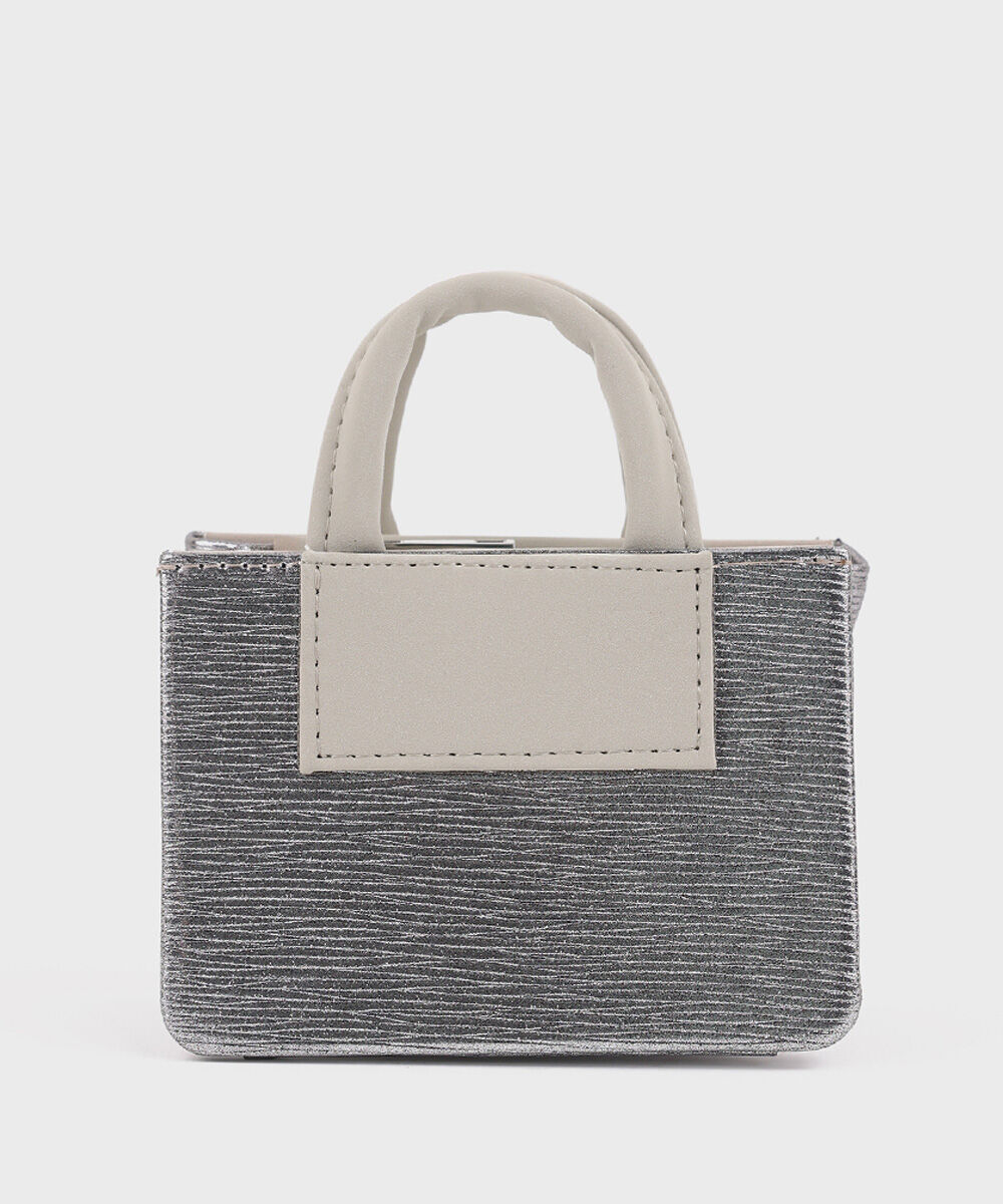 Women's Silver Mini Bag