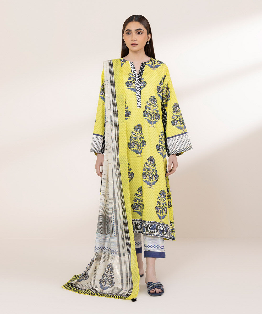 Zari Voile Multi Printed Dupatta