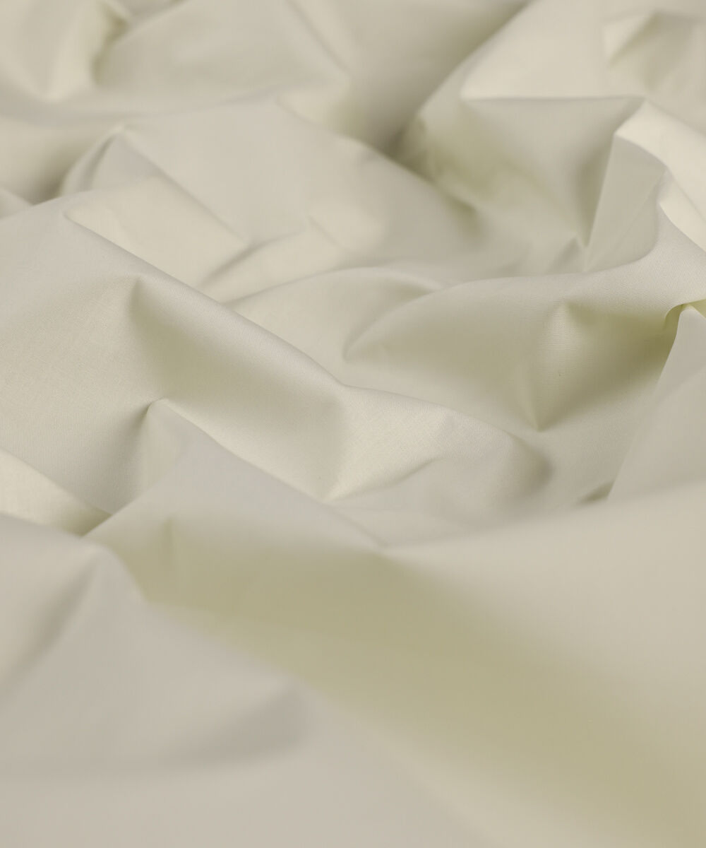 Men's Unstitched Fine Cotton Beige Full Suit Fabric