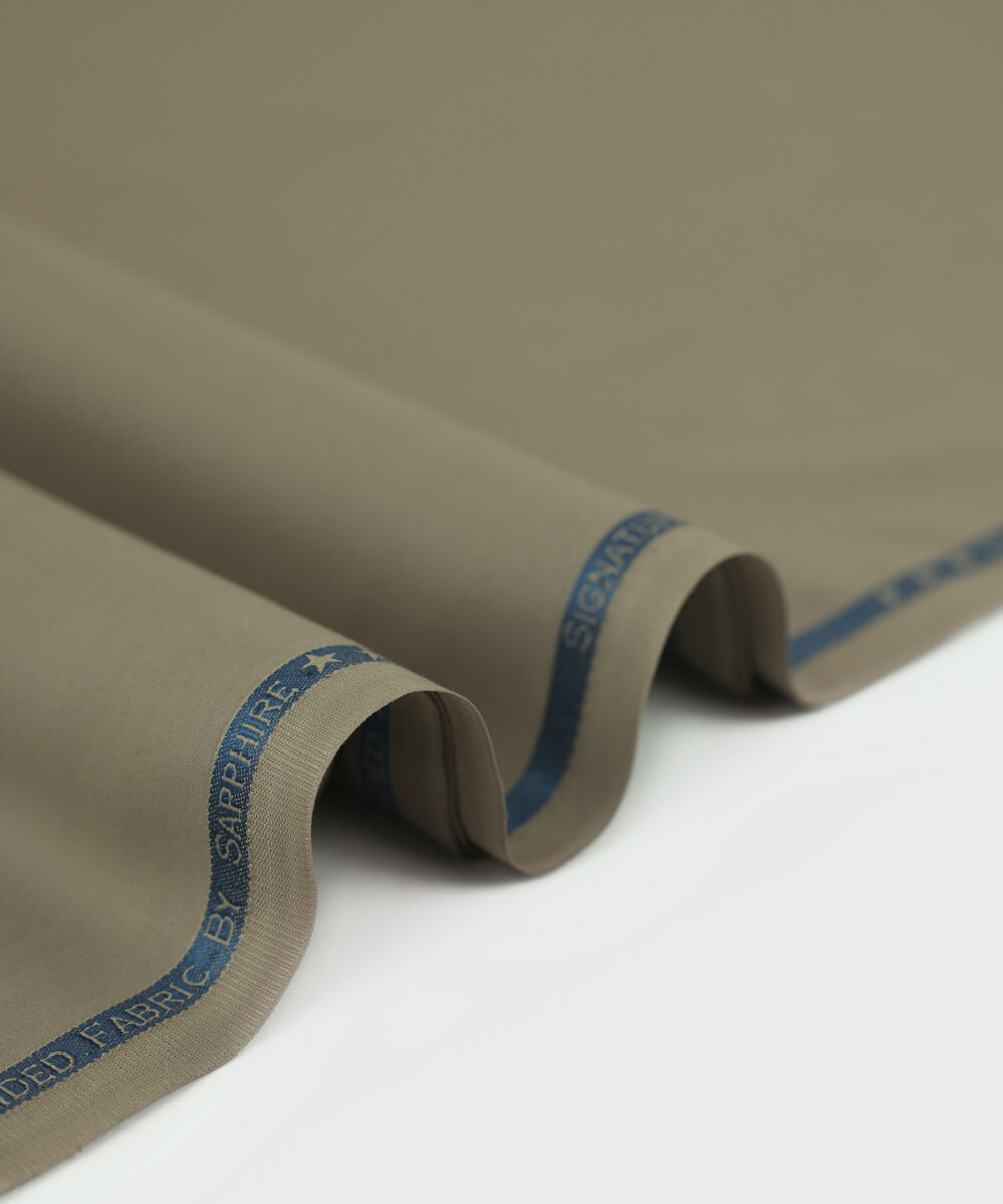 Men's Unstitched Premium Wash & Wear Suit Beige Full Suit Fabric