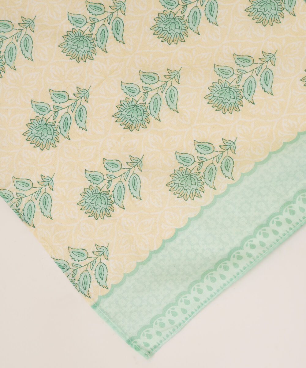 Fine Volie Yellow Printed Dupatta