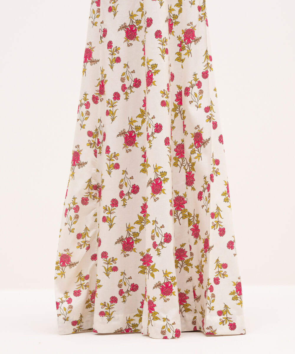 Women's RTW Cotton Viscose Beige Printed Sharara