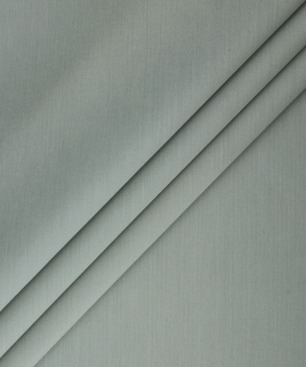 Men Unstitched Cotton Green Full Suit Fabric