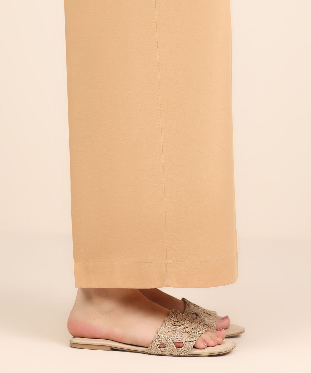 Women's RTW Cambric Beige Dyed Culottes