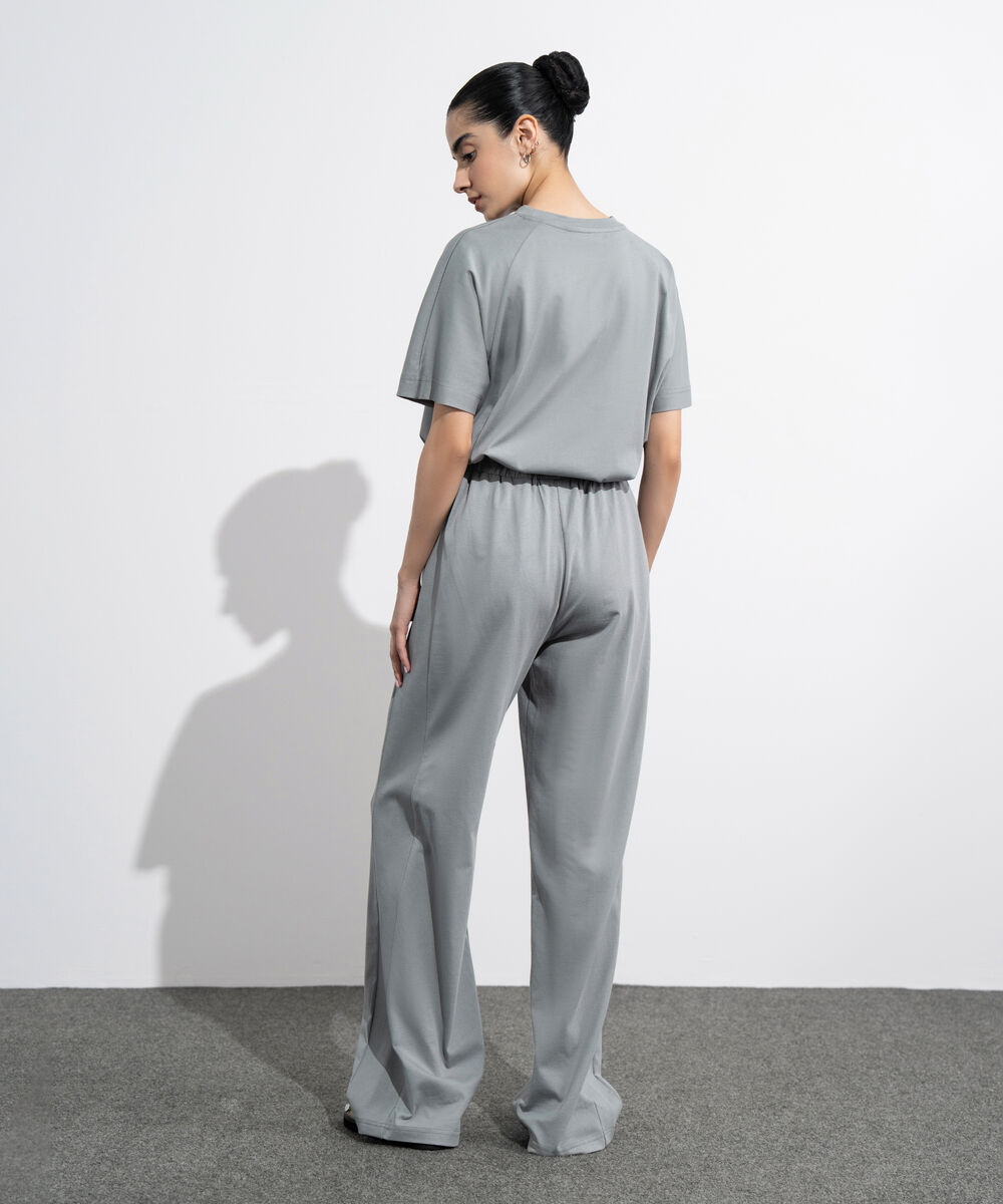 Women's Western Wear Grey Pull-On Jersey Trousers