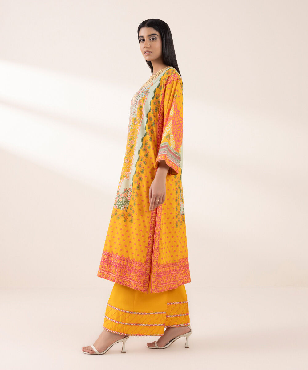 Women's RTW Lawn Multi Embroidered Boxy Shirt