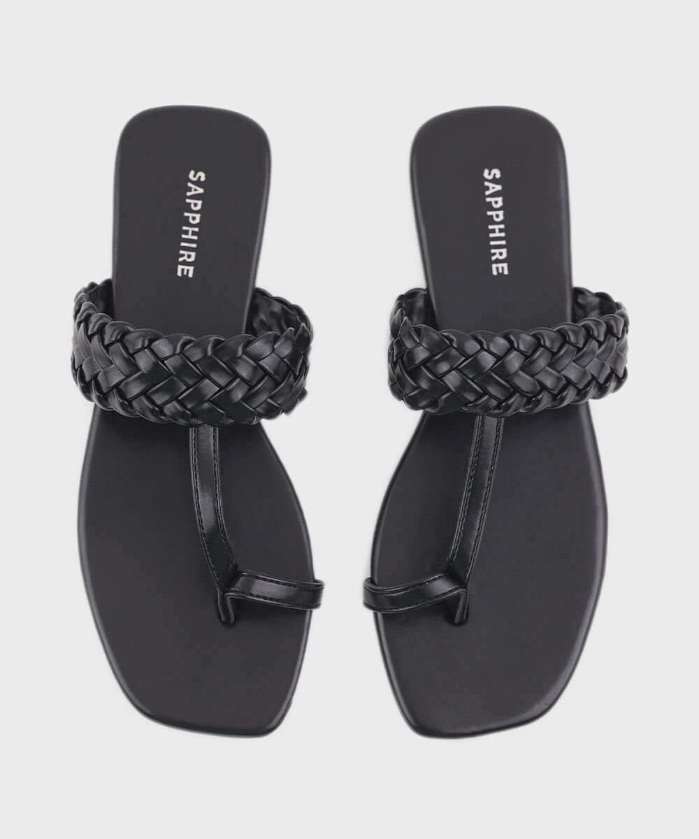 Women's Black Kolapuri