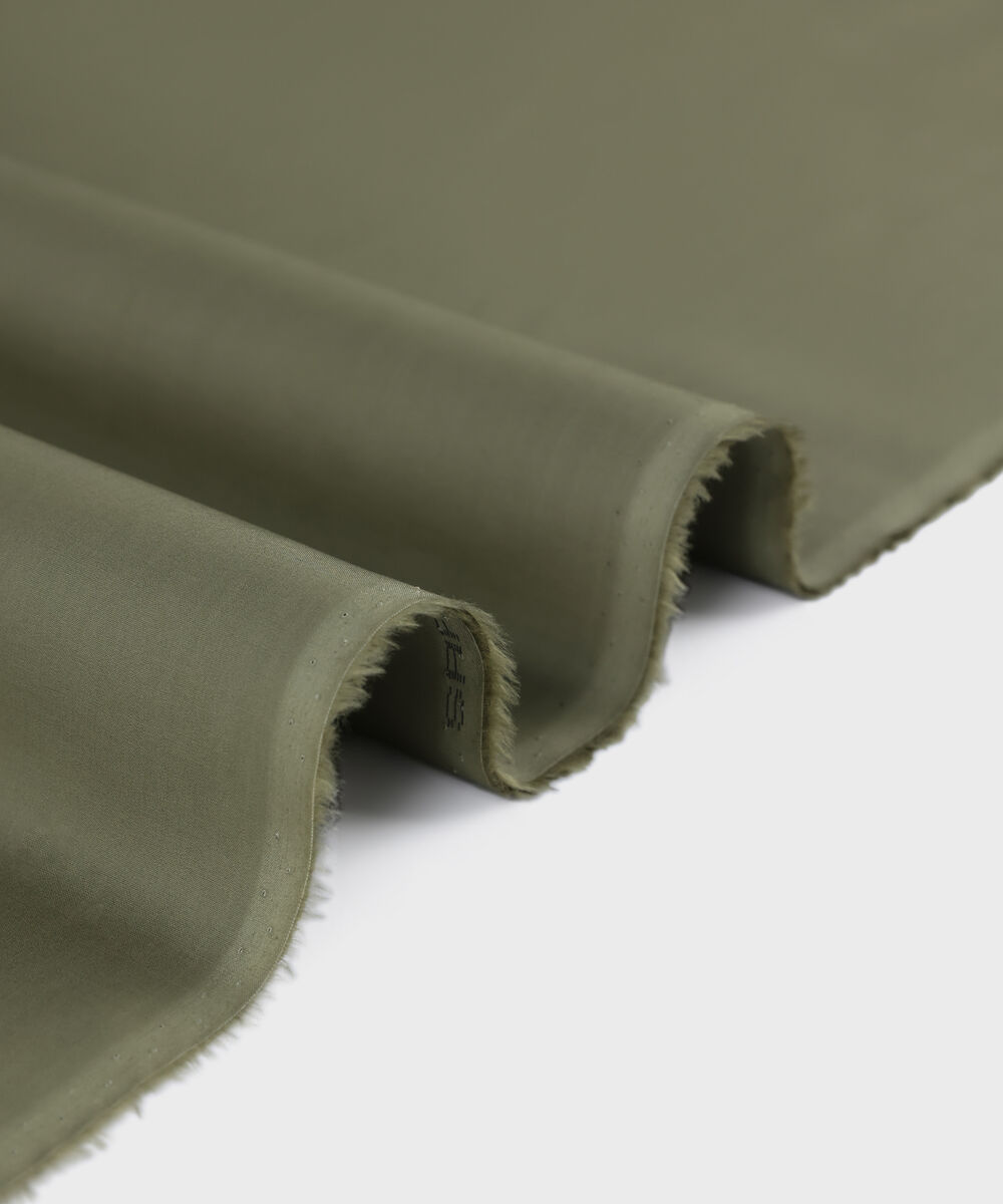 Men Unstitched Cotton Brown Full Suit Fabric