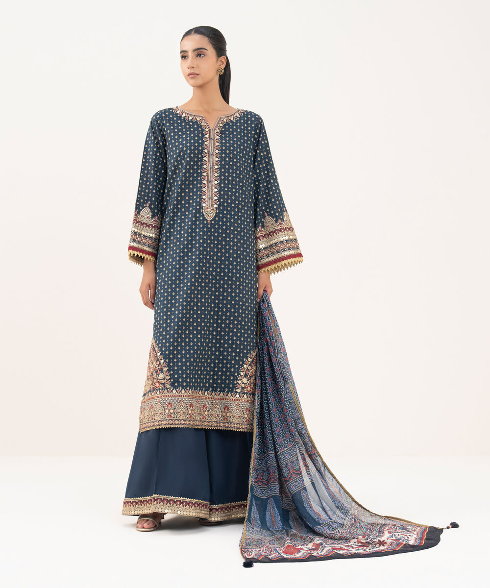 Bemberg Tissue Multi Printed Dupatta