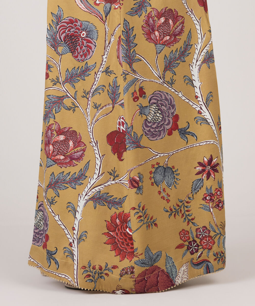 Women's RTW Viscose Raw Silk Multi Printed Sharara