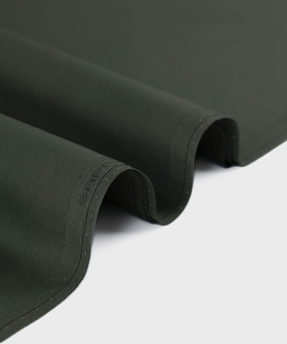 Men Unstitched Cotton Brown Full Suit Fabric